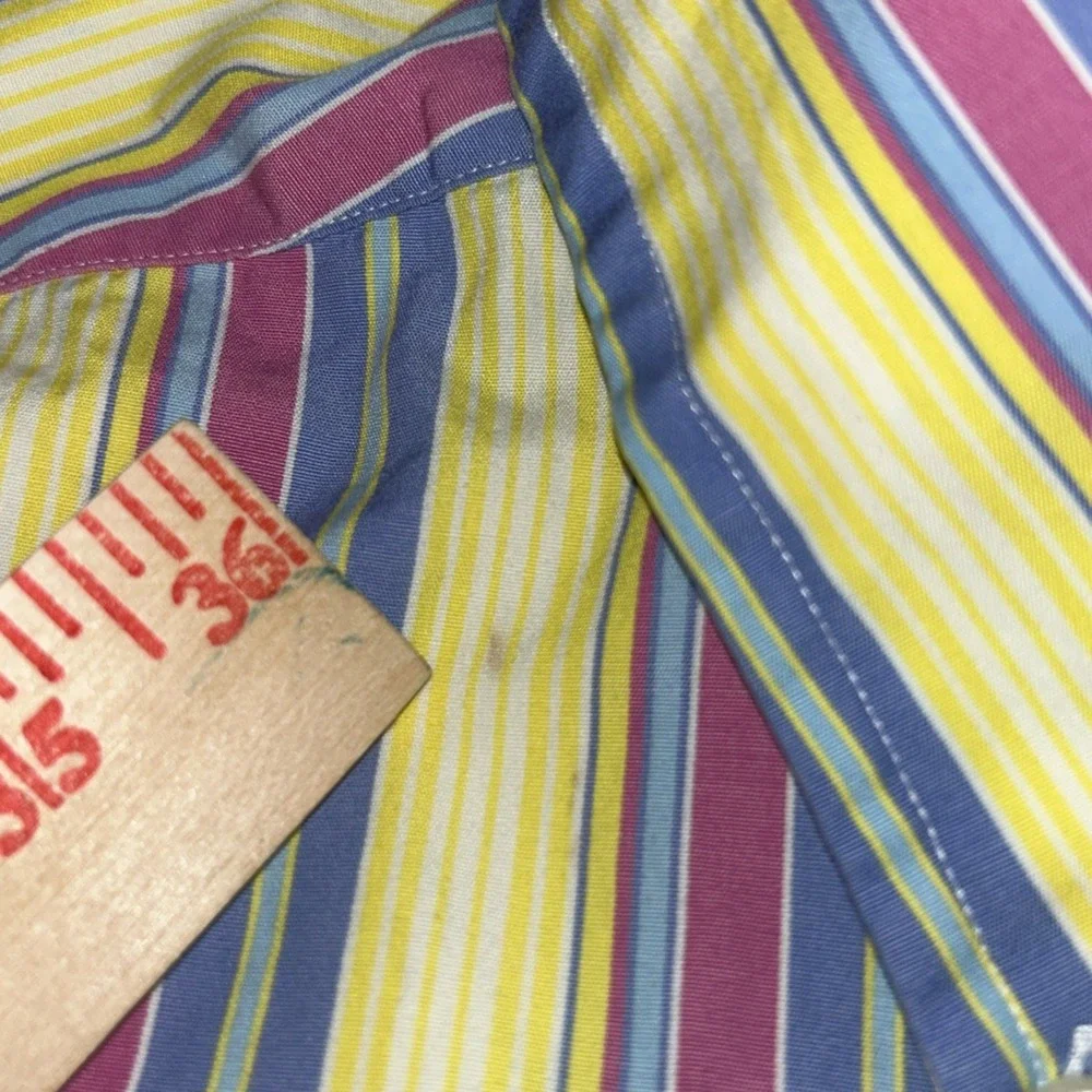 Polo Ralph Lauren Long Sleeve Button Down Men's Large, Pink‎ Blue Yellow, Easter